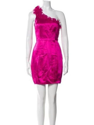 Pre-owned 3.1 Phillip Lim One-shoulder Mini Dress In Pink