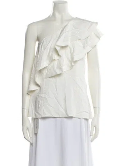 Pre-owned 3.1 Phillip Lim One-shoulder Sleeveless Blouse W/ Tags In Neutral