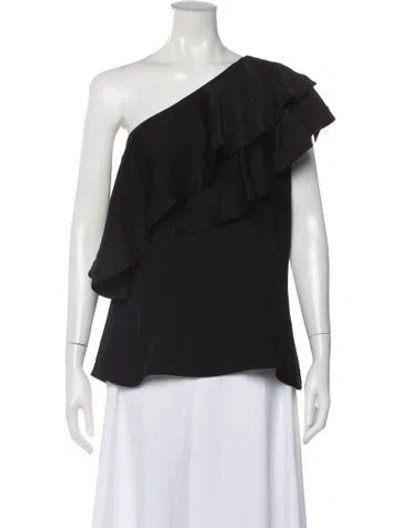 Pre-owned 3.1 Phillip Lim One-shoulder Sleeveless Top In Black