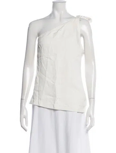 Pre-owned 3.1 Phillip Lim One-shoulder Sleeveless Top In White
