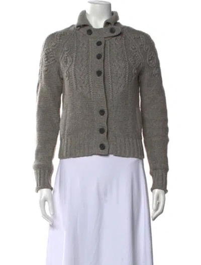 Pre-owned 3.1 Phillip Lim Open Front Sweater In Gray