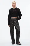 3.1 Phillip Lim Open Work Cropped Sweater