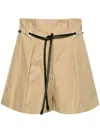 3.1 Phillip Lim Origami Belted Shorts In Khaki