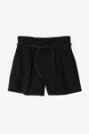 3.1 Phillip Lim Origami Pleated Shorts In Black In Black