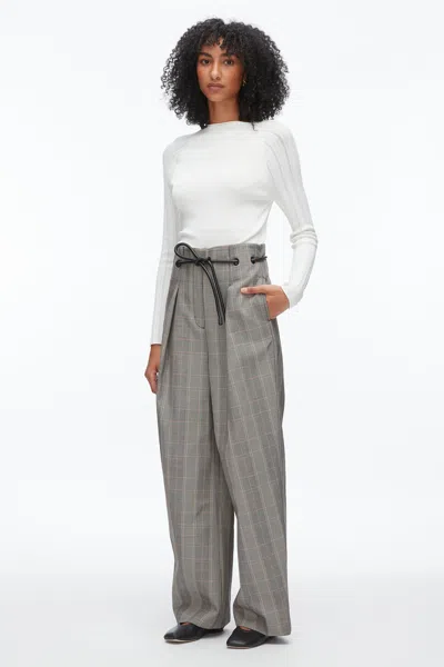 3.1 Phillip Lim Origami Wide Leg Pant In Gray