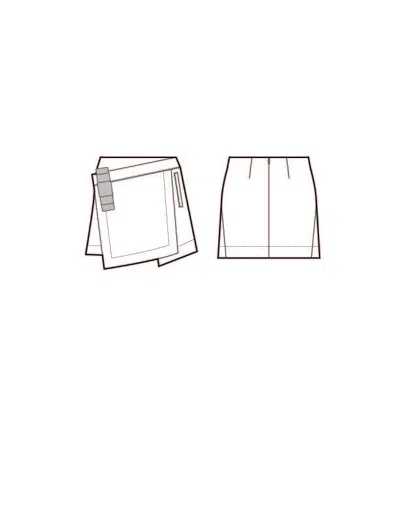 3.1 Phillip Lim Overlay Mini Skirt In White