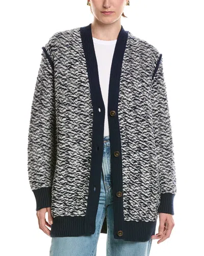 3.1 Phillip Lim Oversized Wool Cardigan In Black