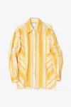 3.1 Phillip Lim Painted Stripe Long Sleeve Shirt In Yellow