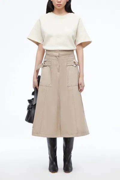 3.1 Phillip Lim Panama Utility Pocket Skirt In Brown
