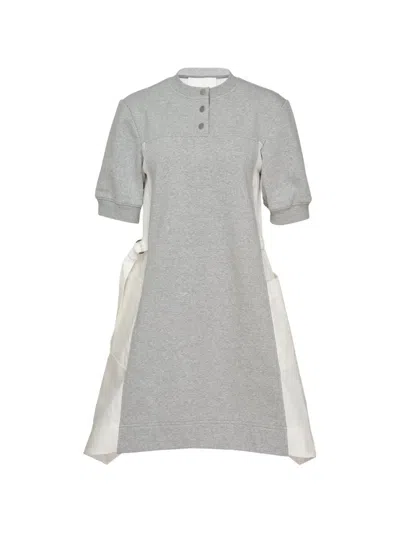 3.1 Phillip Lim Panelled Belted Dress In Gray