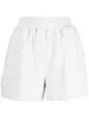 3.1 Phillip Lim Panelled Cotton Track Shorts In Grey