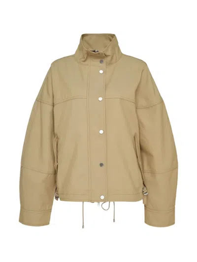 3.1 Phillip Lim Panelled High-neck Jacket In Brown