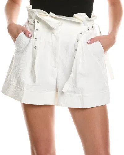 3.1 Phillip Lim Paperbag Linen-blend Short In White