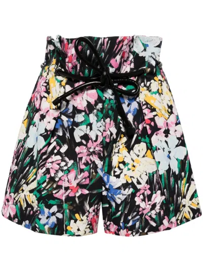 3.1 Phillip Lim Paperbag-waist Mini Shorts In Black
