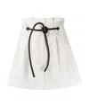 3.1 Phillip Lim High-waisted Drawstring Short Shorts In White