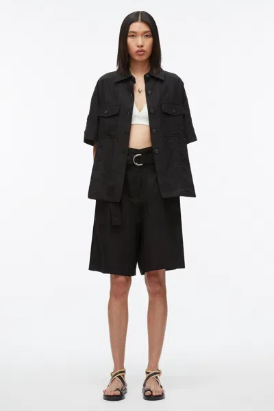 3.1 Phillip Lim Paperbag Waist Short In Black