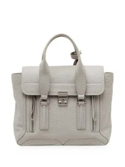 Pre-owned 3.1 Phillip Lim Pashli Leather Satchel Bag In Gray