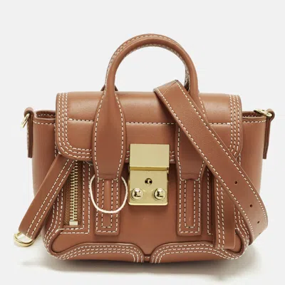 3.1 Phillip Lim Pashli Mini Leather Satchel In Brown