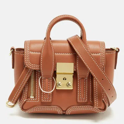 3.1 Phillip Lim Pashli Mini Leather Satchel In Brown