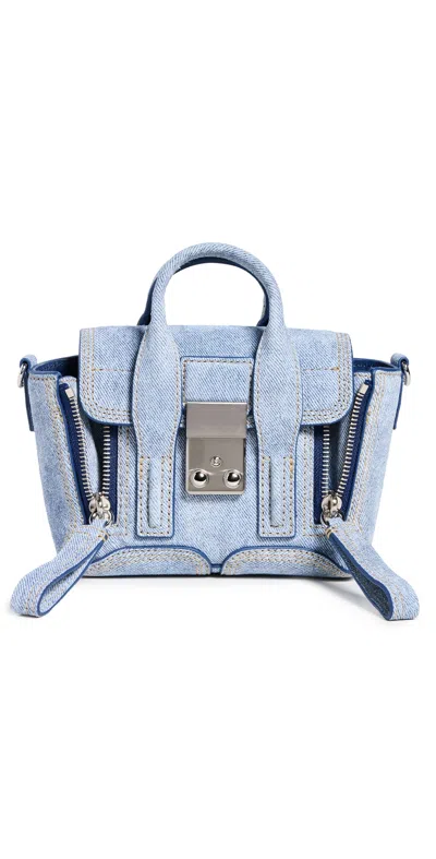 3.1 Phillip Lim Pashli Nano Satchel Denim Blue