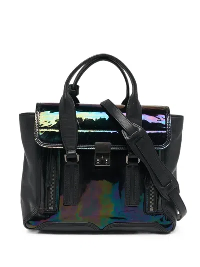 Pre-owned 3.1 Phillip Lim Pashli Satchel Bag In Black
