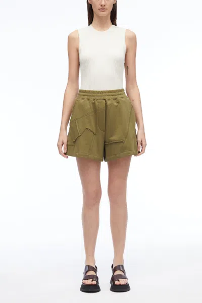 3.1 Phillip Lim Patched Sweatshort In Green