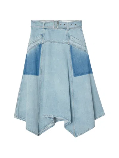 3.1 Phillip Lim Ghost Pocket Belted Sleeveless Midi Dress In Blue