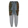 3.1 Phillip Lim Patchwork Camo Ripstop Joggers Dark Olive Multi In Blue