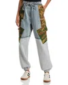 3.1 Phillip Lim Patchwork Camo Ripstop Joggers Dark Olive Multi In Dark Olive