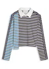 3.1 Phillip Lim Striped Panelled Polo Top
