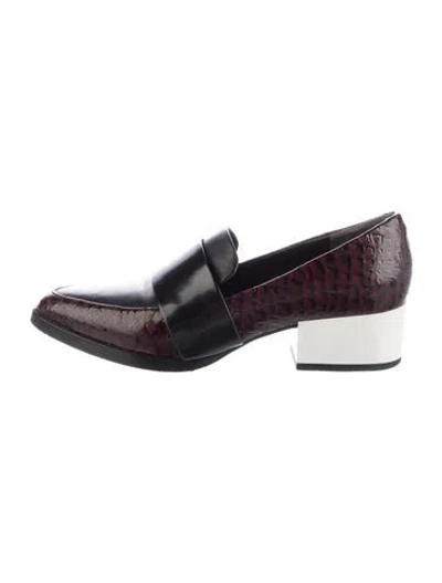 Pre-owned 3.1 Phillip Lim Patent Leather Animal Print Pumps In Multi