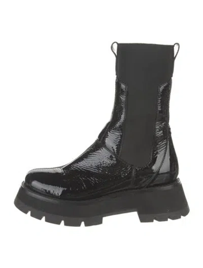 Pre-owned 3.1 Phillip Lim Patent Leather Chelsea Boots In Black