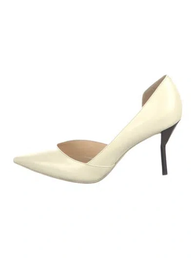 Pre-owned 3.1 Phillip Lim Patent Leather D'orsay Pumps In Neutral