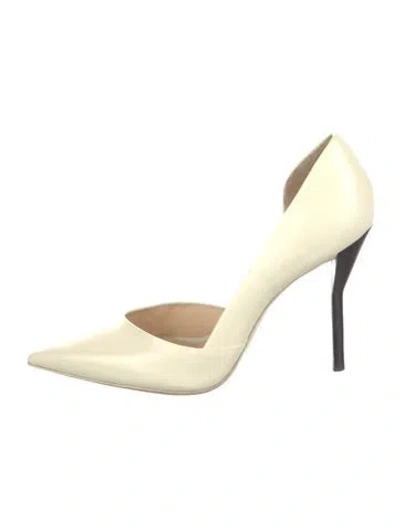 Pre-owned 3.1 Phillip Lim Patent Leather D'orsay Pumps In Neutral