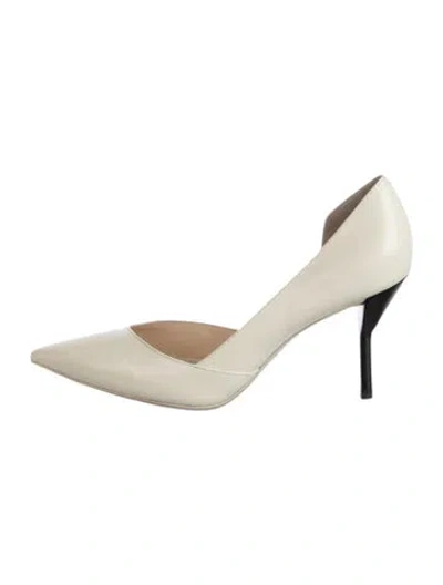 Pre-owned 3.1 Phillip Lim Patent Leather D'orsay Pumps In Neutral