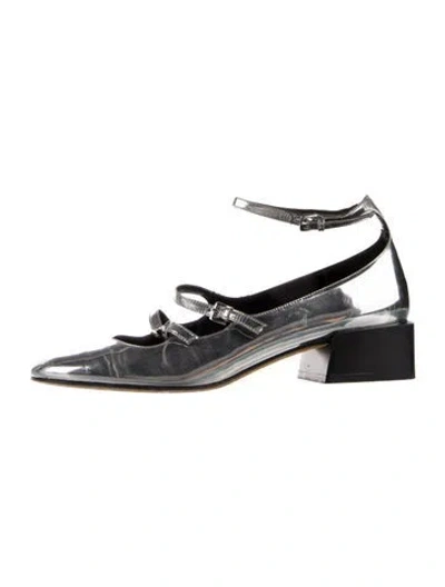 Pre-owned 3.1 Phillip Lim Patent Leather Flats In Silver