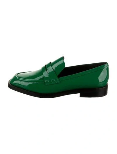 Pre-owned 3.1 Phillip Lim Patent Leather Loafers In Green