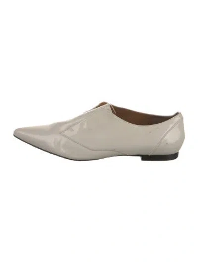 Pre-owned 3.1 Phillip Lim Patent Leather Loafers In Neutral