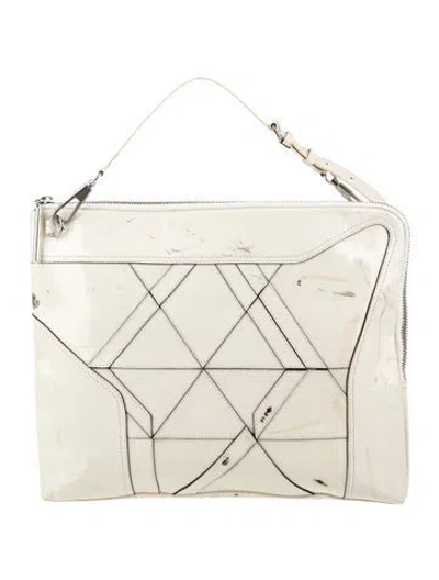 Pre-owned 3.1 Phillip Lim Patent Leather Top Handle Bag In Neutral