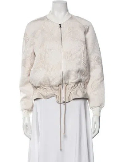 Pre-owned 3.1 Phillip Lim Patterned Bomber Jacket In Neutrals
