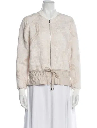 Pre-owned 3.1 Phillip Lim Patterned Bomber Jacket In Pink