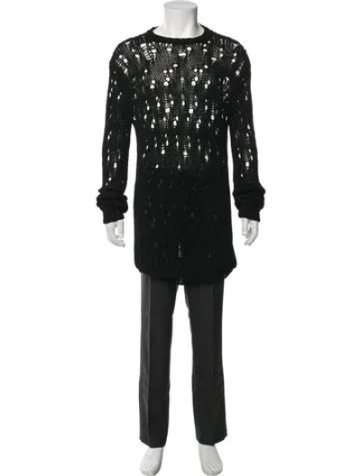 Pre-owned 3.1 Phillip Lim Patterned Crew Neck Pullover In Black