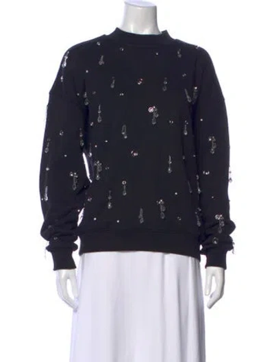 Pre-owned 3.1 Phillip Lim Patterned Crew Neck Sweater In Blue