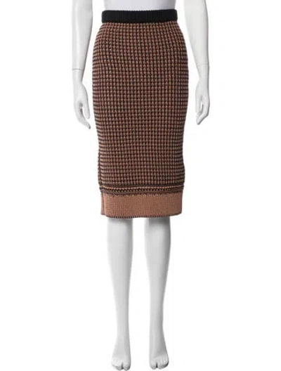 Pre-owned 3.1 Phillip Lim Patterned Knee-length Skirt In Black