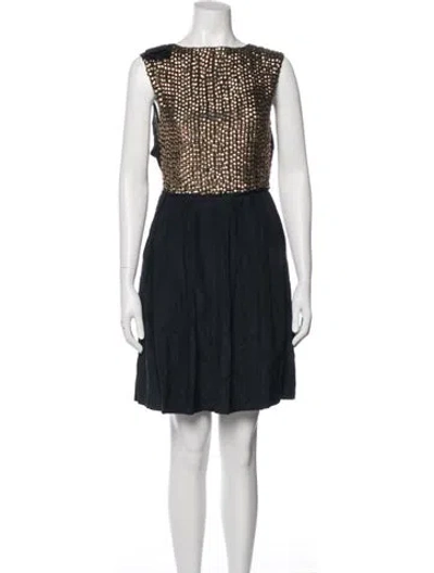 Pre-owned 3.1 Phillip Lim Patterned Mini Dress In Blue