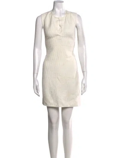 Pre-owned 3.1 Phillip Lim Patterned Mini Dress In Neutral