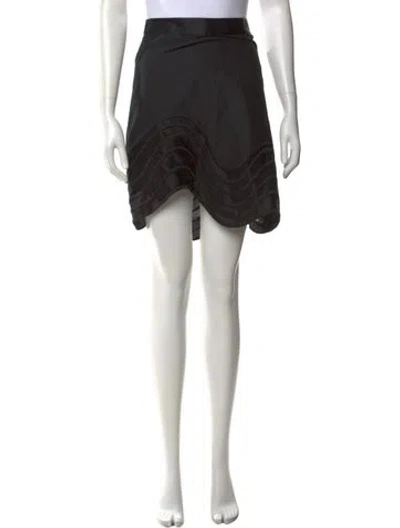 Pre-owned 3.1 Phillip Lim Patterned Mini Skirt In Black