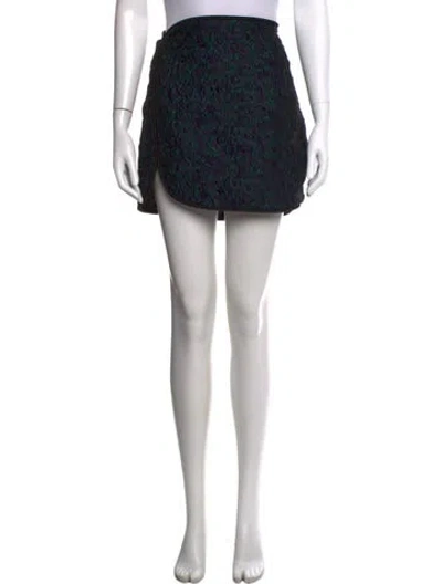 Pre-owned 3.1 Phillip Lim Patterned Mini Skirt In Blue