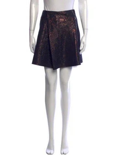 Pre-owned 3.1 Phillip Lim Patterned Mini Skirt In Blue