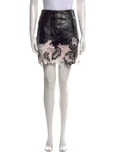 Pre-owned 3.1 Phillip Lim Patterned Mini Skirt W/ Tags In Black